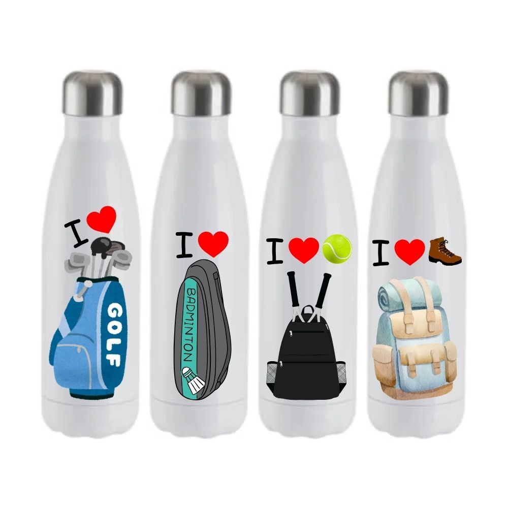 Craft Express - 4 Gourdes en Métal - 500 ml