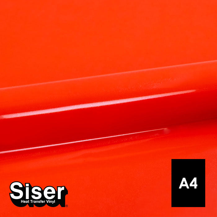 Siser - Basic Flex - Feuille A4 Thermocollant - (A0067) Corail Fluo - 20 x 30 cm