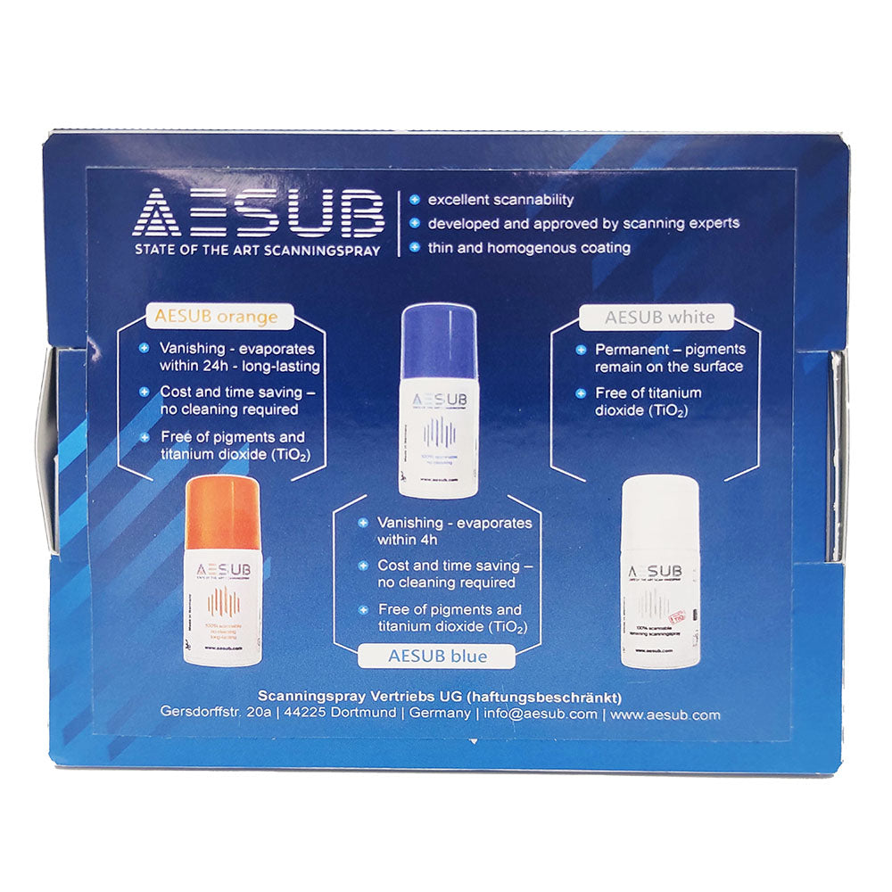 AESUB - Echantillons GRATUITS - Spray Matifiant 35 ml - Bleu/Orange/Blanc