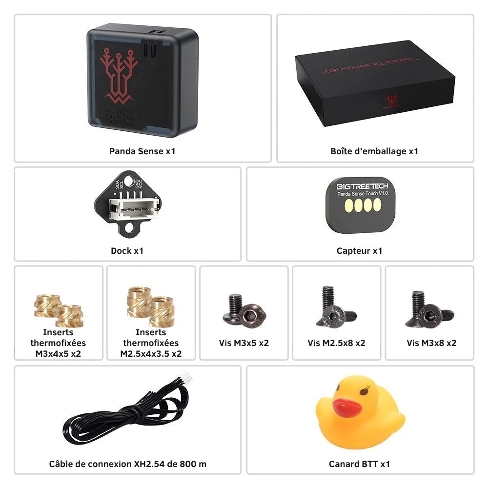 BIGTREETECH - Panda Sense avec Coque Durable en PP - Capteur Magnétique de Température et d'Humidité Haute Précision