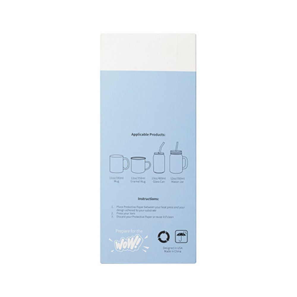 Craft Express - Sublimation - Papier de protection thermique - 10 x 24 cm packaging