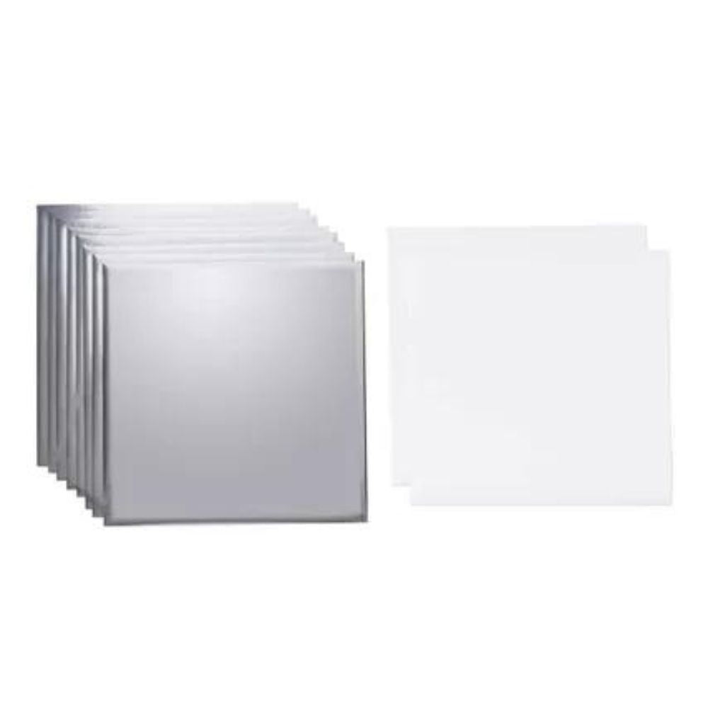 Cricut - Maker/Explore - Feuilles de transfert Foil - Argent (Silver) - 30 x 30 cm - 8 pièces