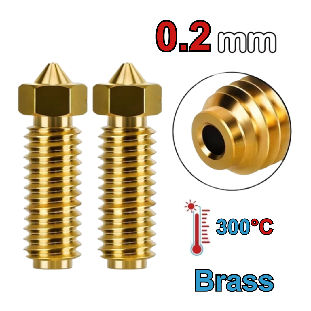 Zimple3D - Anycubic Kobra 3 - Lot de 2 Buses Laiton - 0.2 mm