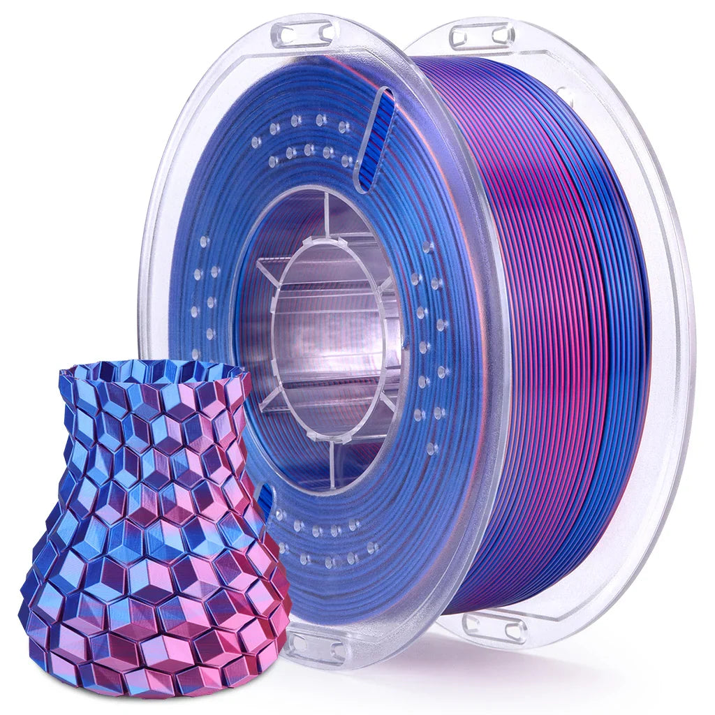Elegoo - Silk PLA - Bleu Magenta (Blue Magenta) - 1,75 mm - 1 kg