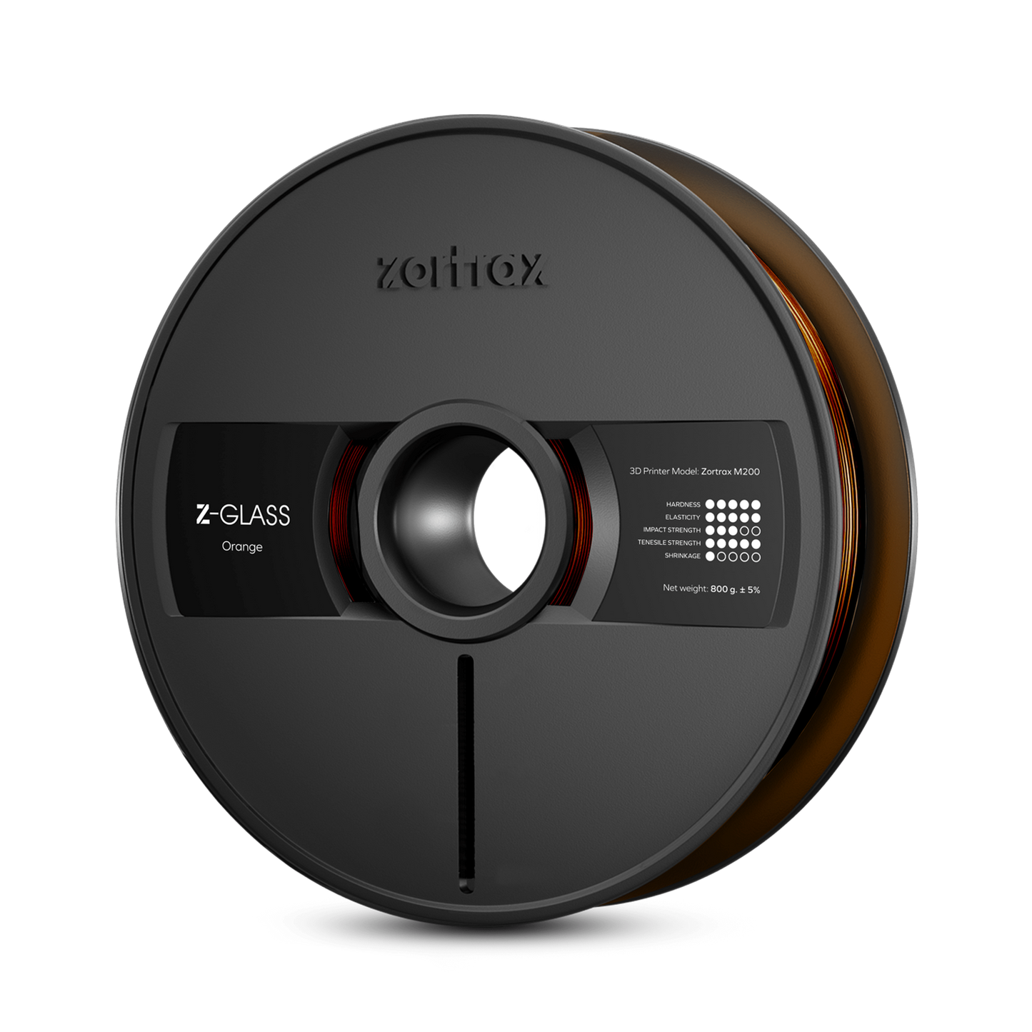 Zortrax - Z-GLASS - Orange (Orange) - M300 / M300 Plus / M300 Dual - 1.75 mm - 2 Kg, Filament, Zortrax