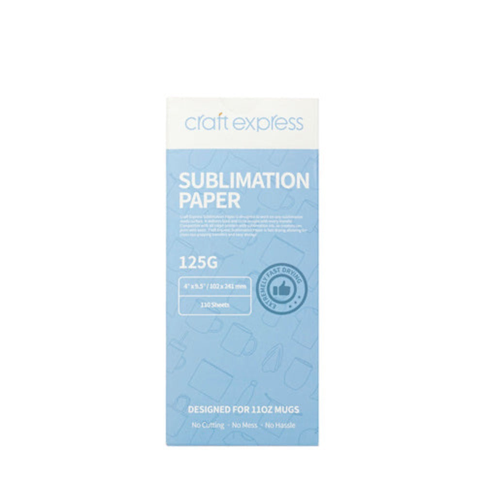 Craft Express - Sublimation - 110 Feuilles - 102 x 241 mm
