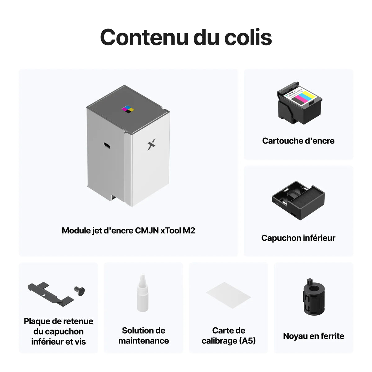 xTool - M2 - Module d'Impression Jet d'Encre CMJN (CMYK Inkjet Module)