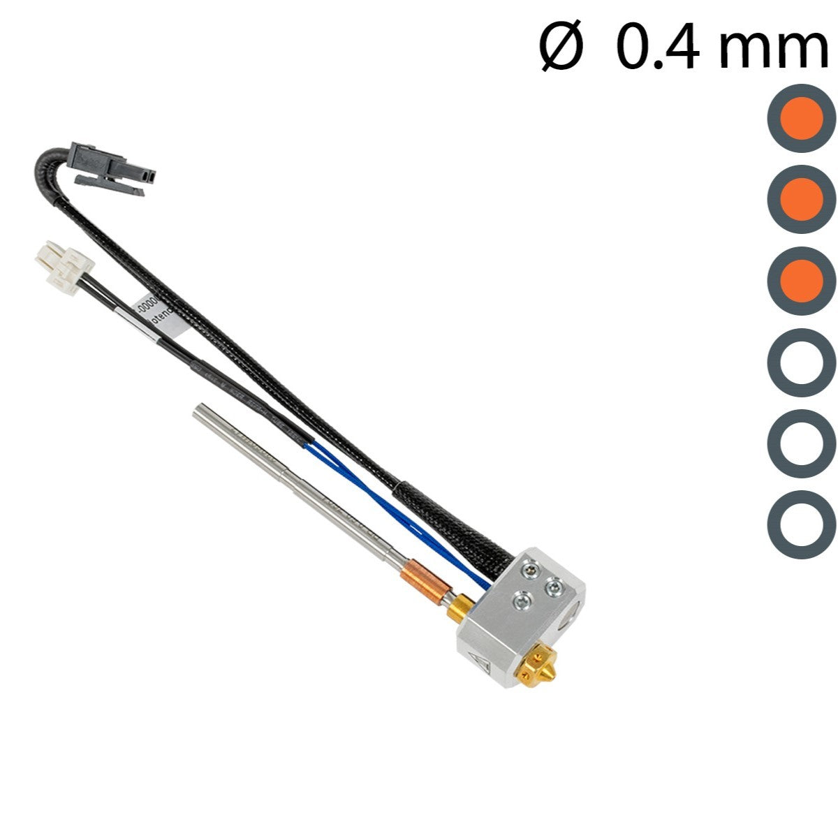 Prusa - Hotend Laiton Nextruder (Nextruder Hotend brass) - 0.4 mm