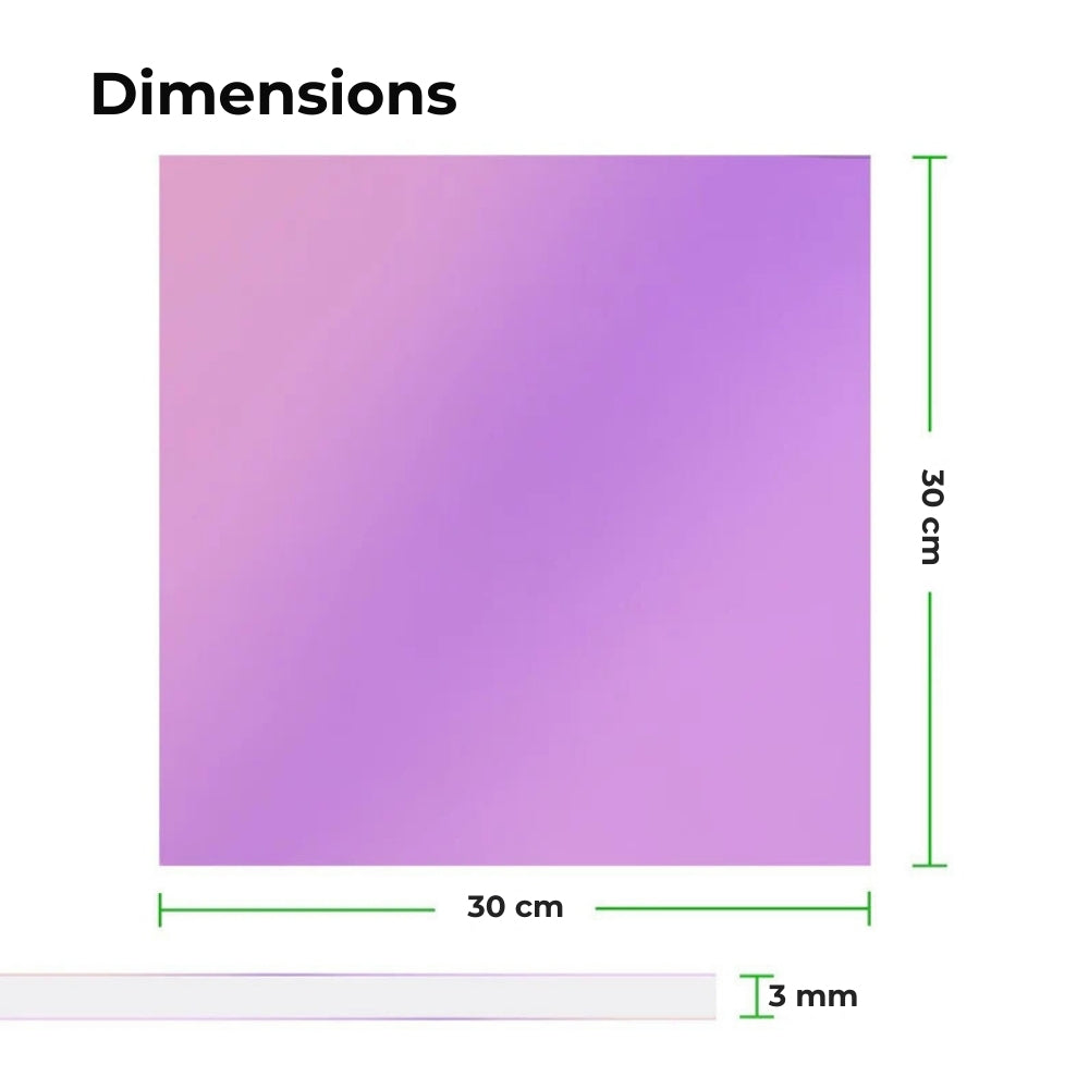 xTool - 3 Plaques Acryliques - Violet Transparent - 3 mm - 30 x 30 cm