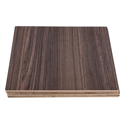 Creality - 6 Plaques de Contreplaqué Mélaminé Noyer (Walnut Plywood Sheets) - 30 x 30 cm - 5 mm