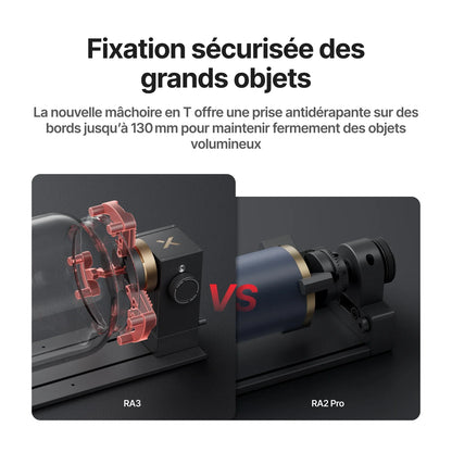 xTool - RA3 Lite - Gravure rotative intelligente pour bagues, gobelets et ornements