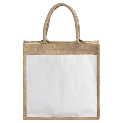 MissKraft - Sublimation - Tote Bag en Jute - 25 x 25 x 10 cm