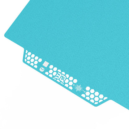 BIQU - Plateau d'impression CryoGrip Pro pour Kobra 3 - Bleu glacé lisse (Glacier Fine Textures) - 250 x 250 mm
