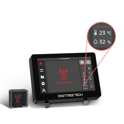 BIGTREETECH - Panda Sense avec Coque Durable en PP - Capteur Magnétique de Température et d'Humidité Haute Précision