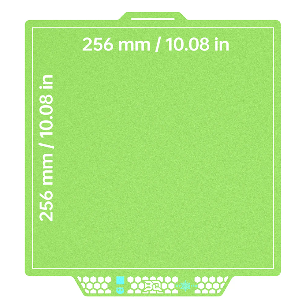BIQU - Plateau CryoGrip Pro - Bambu Lab X1/X2/P1/P2/A1 - Vert glacé fin - (Glacier Fine Textures)