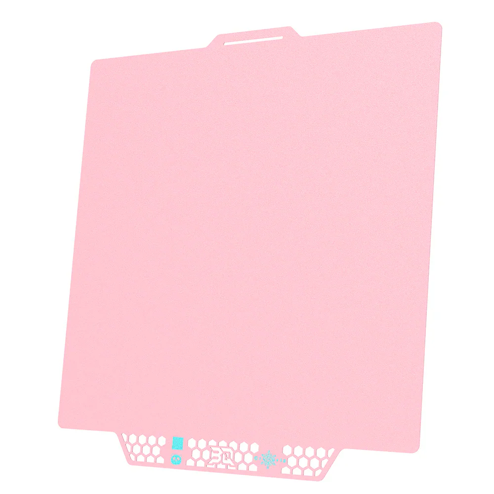 BIQU - Plateau CryoGrip Pro - Bambu Lab X1/P1/P2/A1 - Rose glacé fin - (Glacier Fine Textures)
