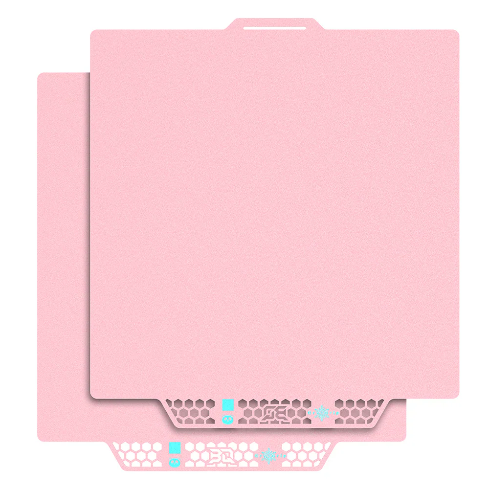 BIQU - Plateau CryoGrip Pro - Bambu Lab X1/P1/P2/A1 - Rose glacé fin - (Glacier Fine Textures)