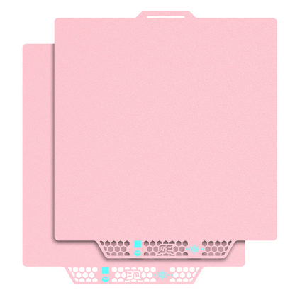 BIQU - Plateau CryoGrip Pro - Bambu Lab X1/P1/P2/A1 - Rose glacé fin - (Glacier Fine Textures)