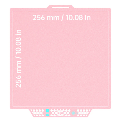 BIQU - Plateau CryoGrip Pro - Bambu Lab X1/P1/P2/A1 - Rose glacé fin - (Glacier Fine Textures)