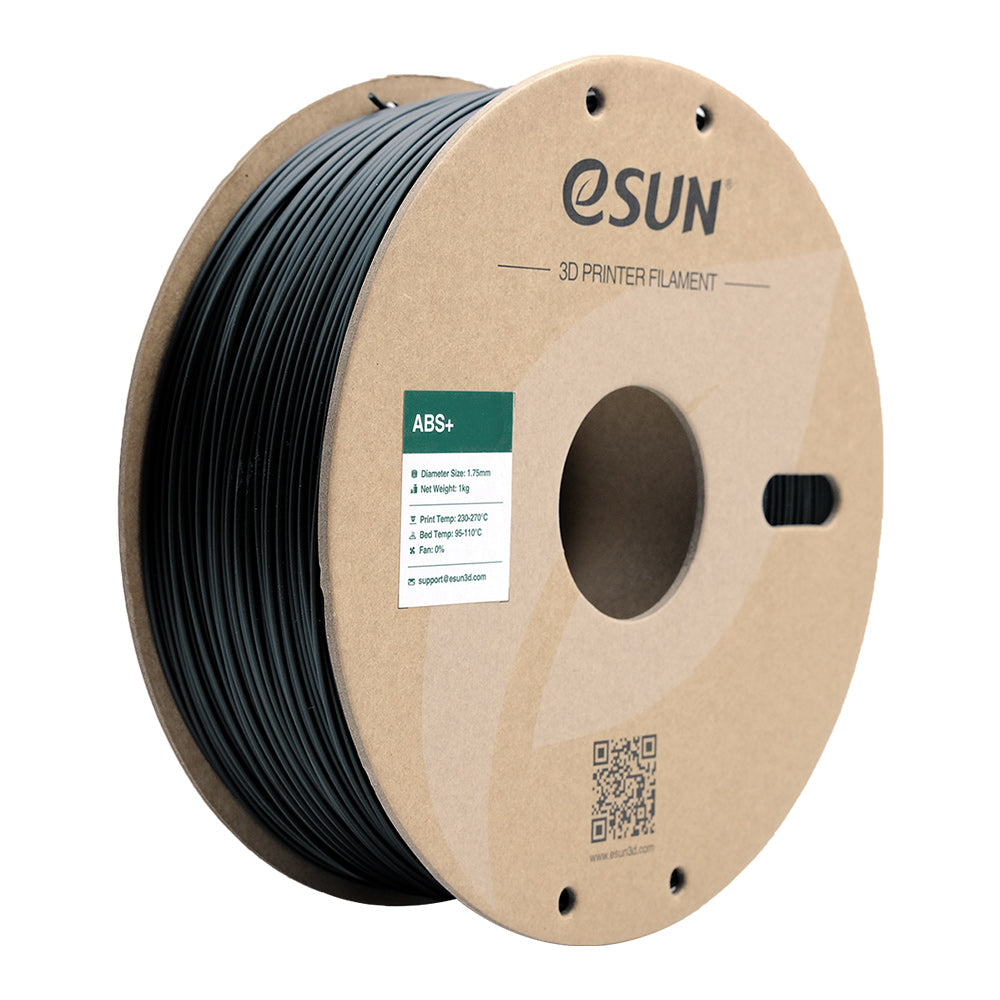 Bobine de ABS+ eSun Black - 1kg - Spool carton