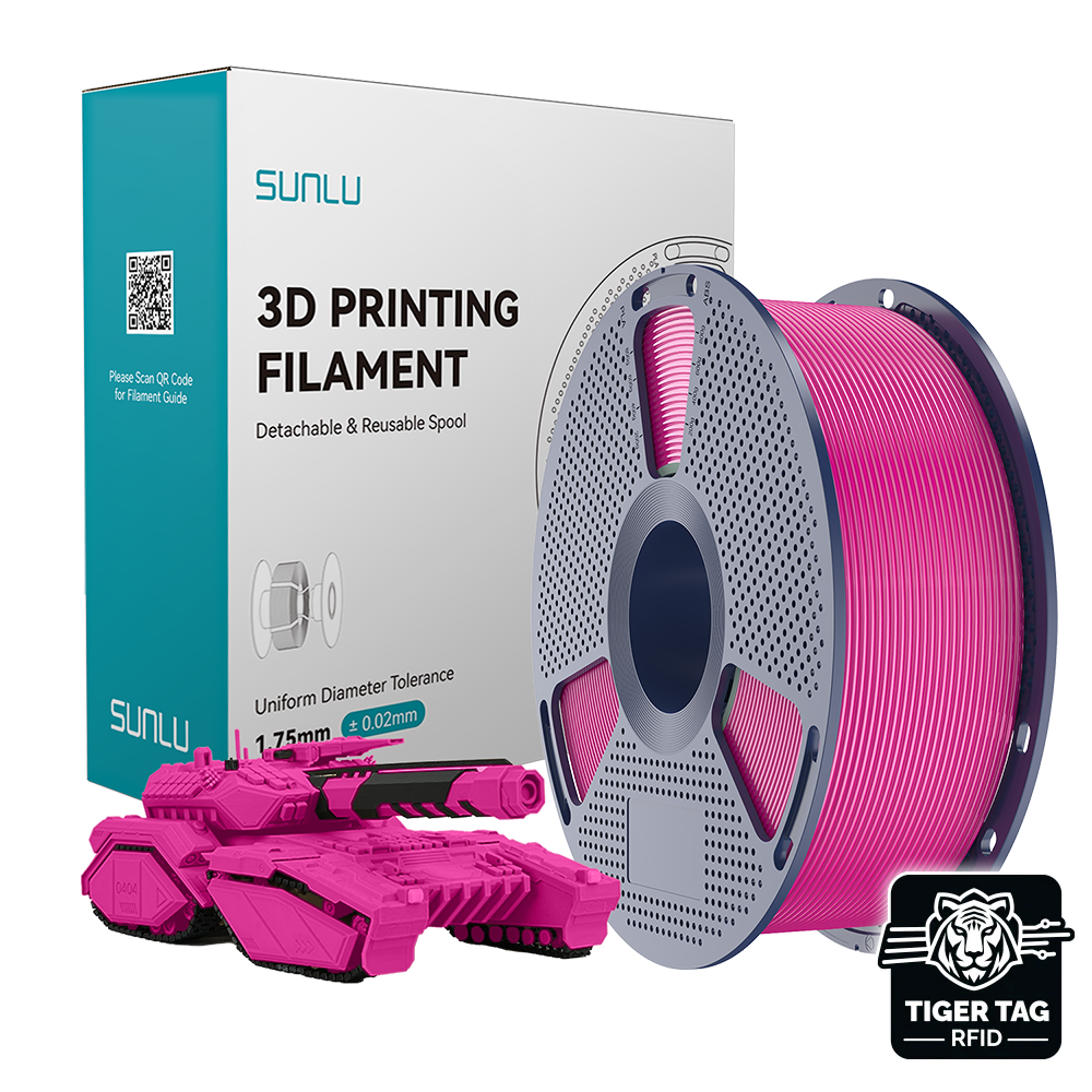 Sunlu - PLA - Magenta (Magenta) - 1,75 mm - 1 kg avec RFID TigerTag
