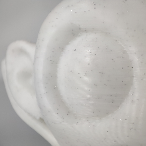 AzureFilm - PLA - Blanc Pailleté  (Glitter White) - 1.75 mm 1 kg