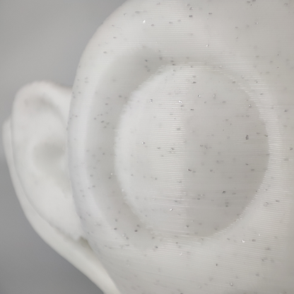 AzureFilm - PLA - Blanc Pailleté  (Glitter White) - 1.75 mm 1 kg