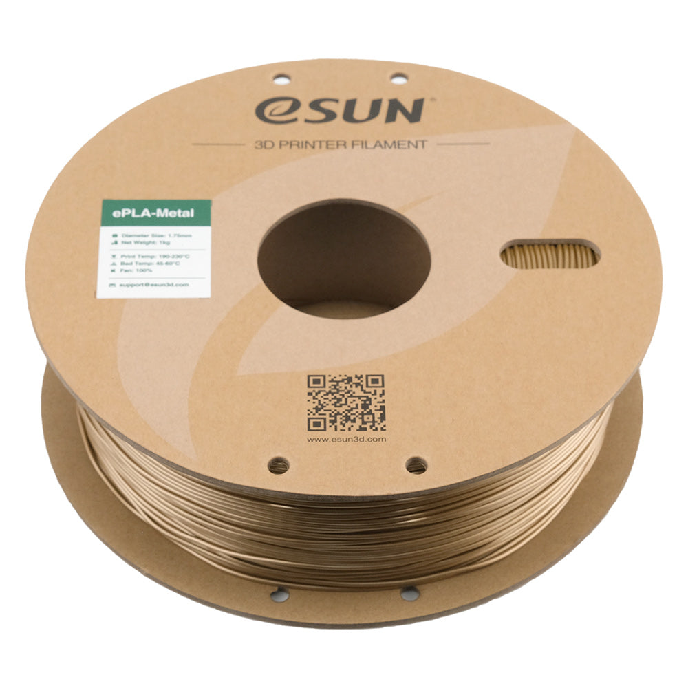 Bobine eSun de ePLA Metal Antique Brass - 1 kg - Spool couchée