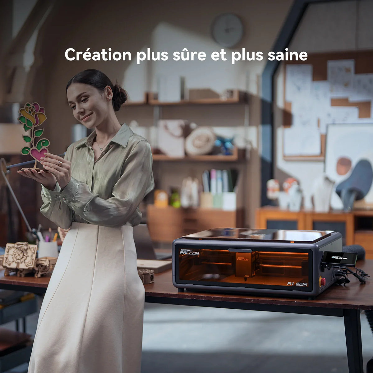 Creality - Falcon A1 Pro - Graveur et Découpeur Laser - 20W - 2W IR (en option)