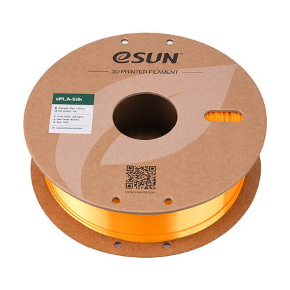 Bobine eSun de eSilk PLA Dark Yellow - 1 kg - Spool couchée