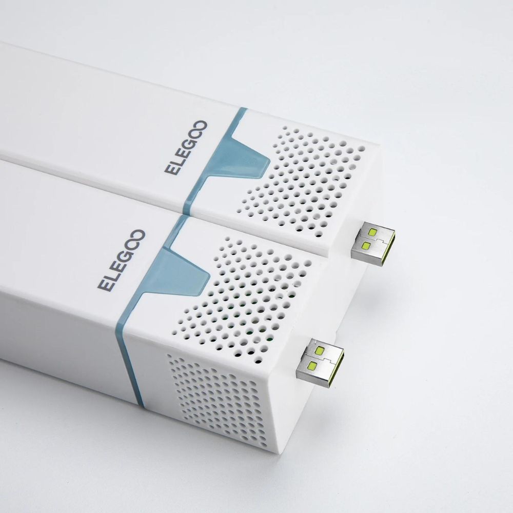 Elegoo - Kit de 2 mini filtres purificateurs d'air avec port USB