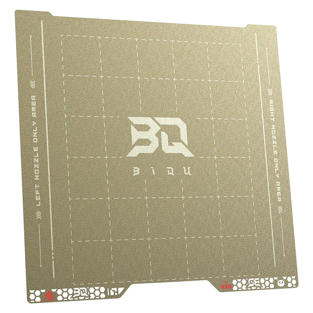 BIQU - Plateau d'impression Série H2D/H2S Bambu Pyrogrip - Grille PEI Texturée (Spring Steel Sheet Double-Sided Textured PEI Grid) - 355 x 346 mm