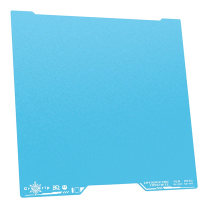 BIQU - Plateau d'impression Série H2S/H2D Bambu CryoGrip Pro - Bleu d'hiver texturé (Frostbite Coarse Textures) - 355 x 346 mm