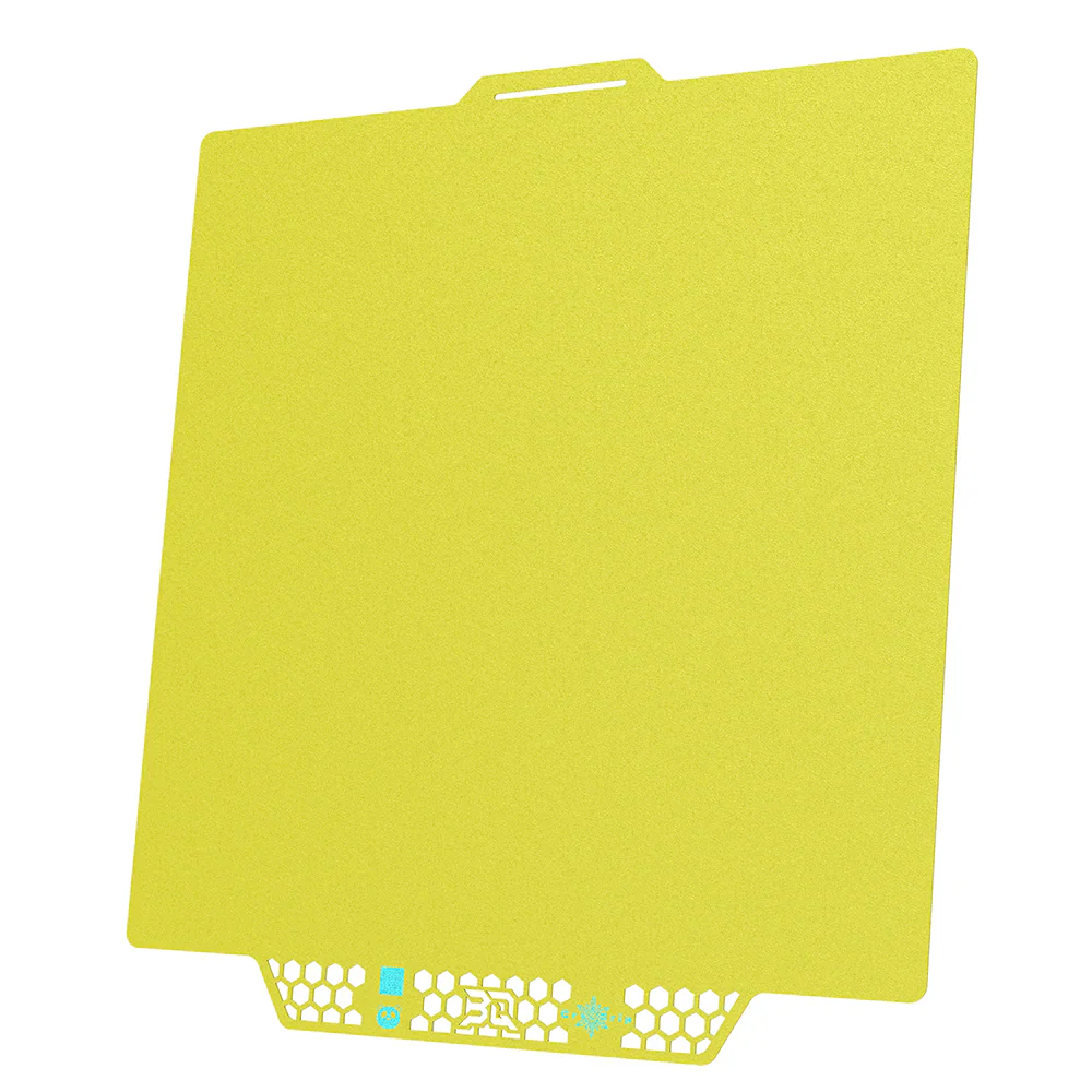 BIQU - Plateau CryoGrip Pro - Bambu Lab X1/X2/P1/P2/A1 - Jaune glacé fin - (Glacier Fine Textures)