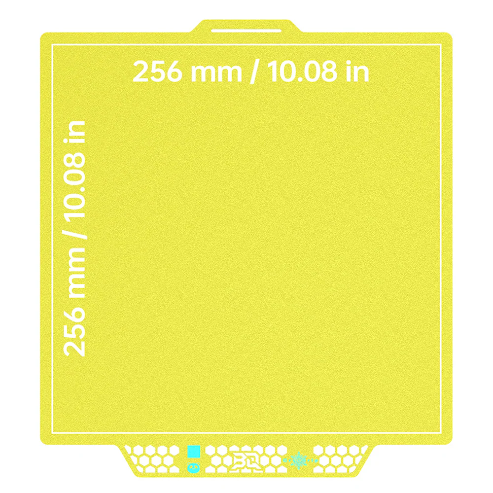 BIQU - Plateau CryoGrip Pro - Bambu Lab X1/X2/P1/P2/A1 - Jaune glacé fin - (Glacier Fine Textures)