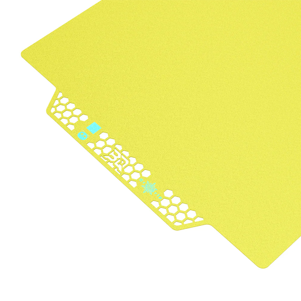 BIQU - Plateau CryoGrip Pro - Bambu Lab X1/X2/P1/P2/A1 - Jaune glacé fin - (Glacier Fine Textures)