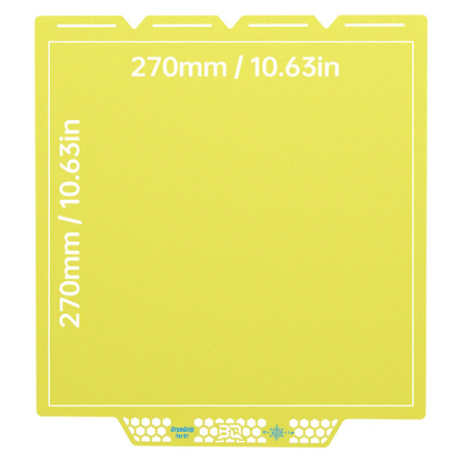 BIQU - Plateau CryoGrip Pro - Snapmaker U1 - Jaune glacé fin - (Glacier Fine Textures)