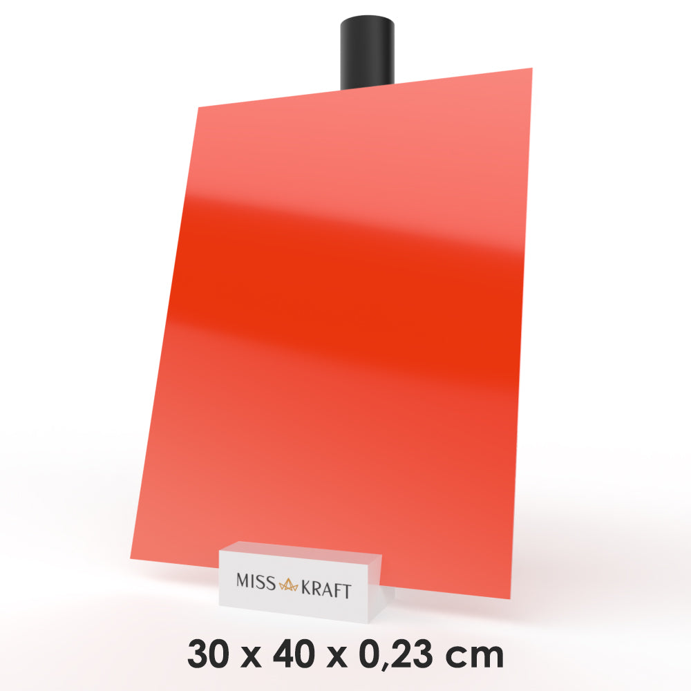 Plaque acrylique MissKraft - Orange