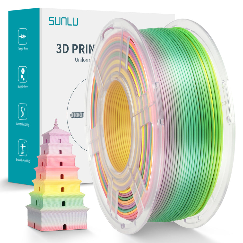 Sunlu - PLA+ Rainbow -1,75 mm - 1 kg