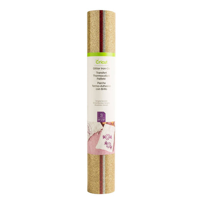 3 feuilles flex thermocollantes glitter iron-on pailletées de chez cricut
