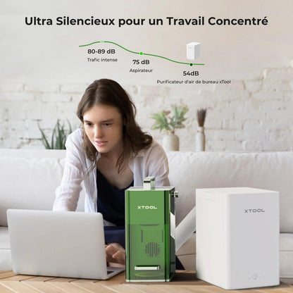 xTool - Purificateur d'air de bureau Compact pour F1