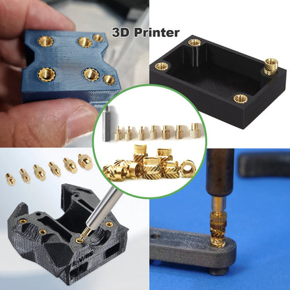 Mintion - Kit d'Inserts Filetés (Threaded Inserts Kit) - M3/M4/M5 Short version - 200pcs