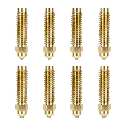 Elegoo - CC/CC2 - Kit de Buses en Laiton et Acier Trempé (Nozzle Kit) - Tailles Multiples - 8 pcs