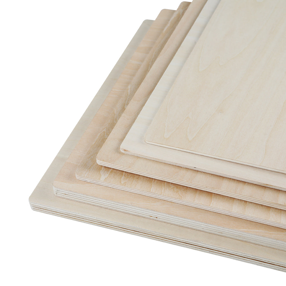 Creality - 3 Plaques de Contreplaqué Mélaminé Tilleul (Basswood Sheets) - 30 x 30 cm - 10 mm
