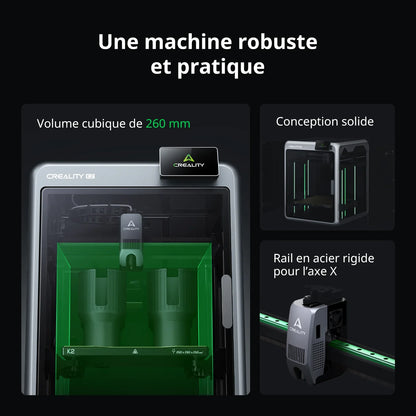 Creality - K2 Combo avec CFS - Imprimante 3D FDM Multi-Couleurs