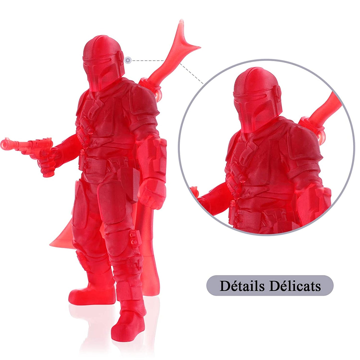 ELEGOO - Résine UV Standard - Rouge Clair (Clear red) - 1 kg