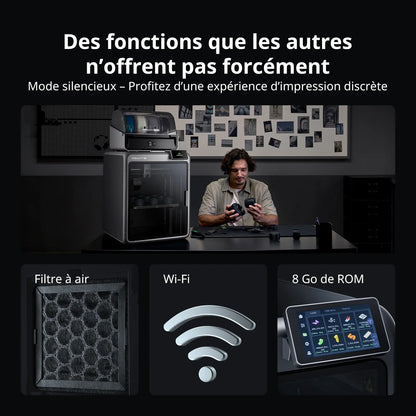 Creality - K2 Combo avec CFS - Imprimante 3D FDM Multi-Couleurs