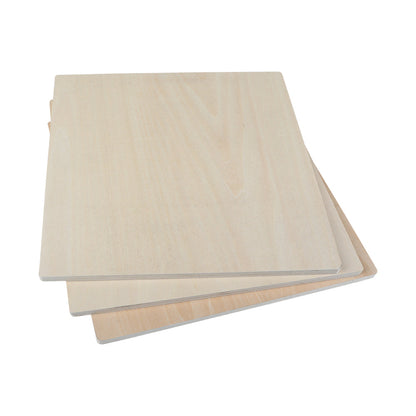Creality - 3 Plaques de Contreplaqué Mélaminé Tilleul (Basswood Sheets) - 30 x 30 cm - 10 mm