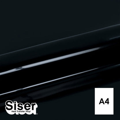 Siser - Basic Flex - Feuille A4 Thermocollant - (A0019) Noir - 20 x 30 cm
