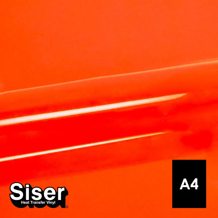 Siser - Basic Flex - Feuille A4 Thermocollant - (A0023) Orange Fluo - 20 x 30 cm 1 support multimédia sur 1